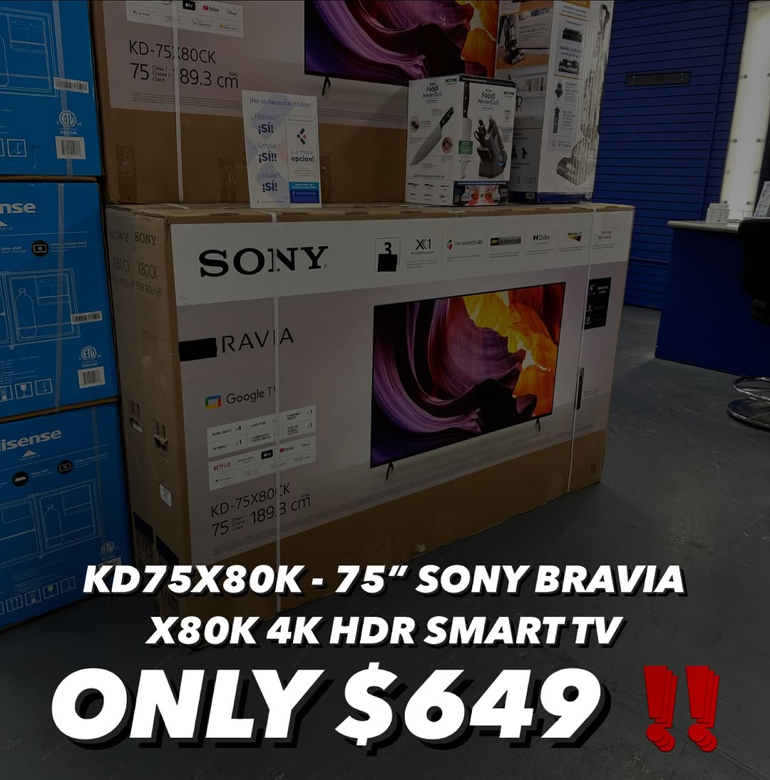 SONY TV Pallets – 70 Brand New TVs | $5,000 | Premium Sony Bravia view 3