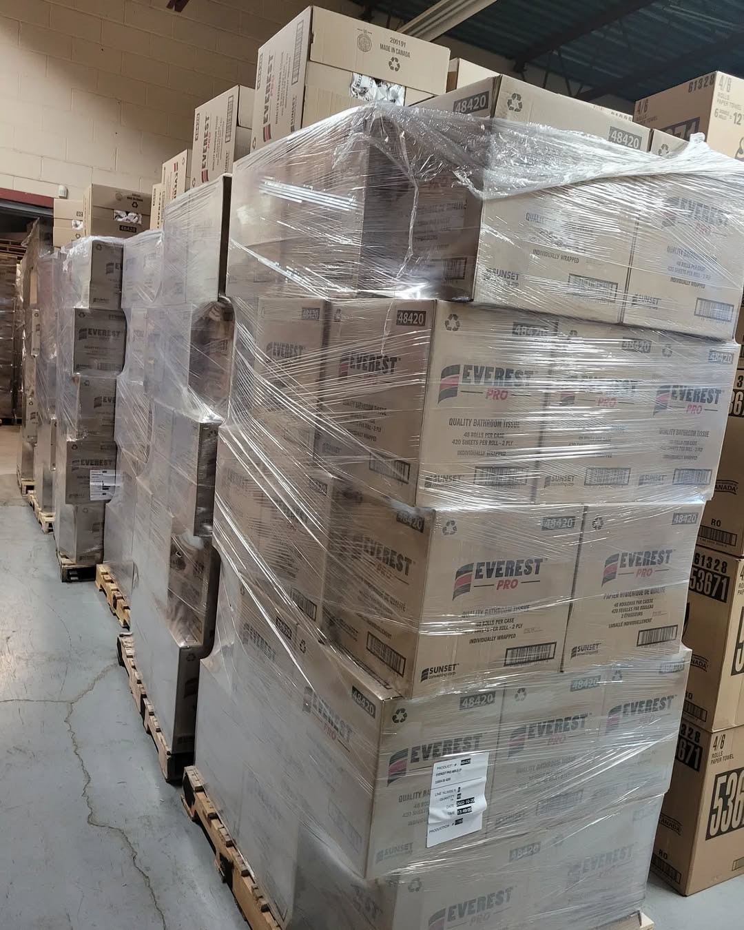 Toilet Paper Pallets – 1,920 Factory-Sealed Rolls | $1,000 Per Pallet view 3